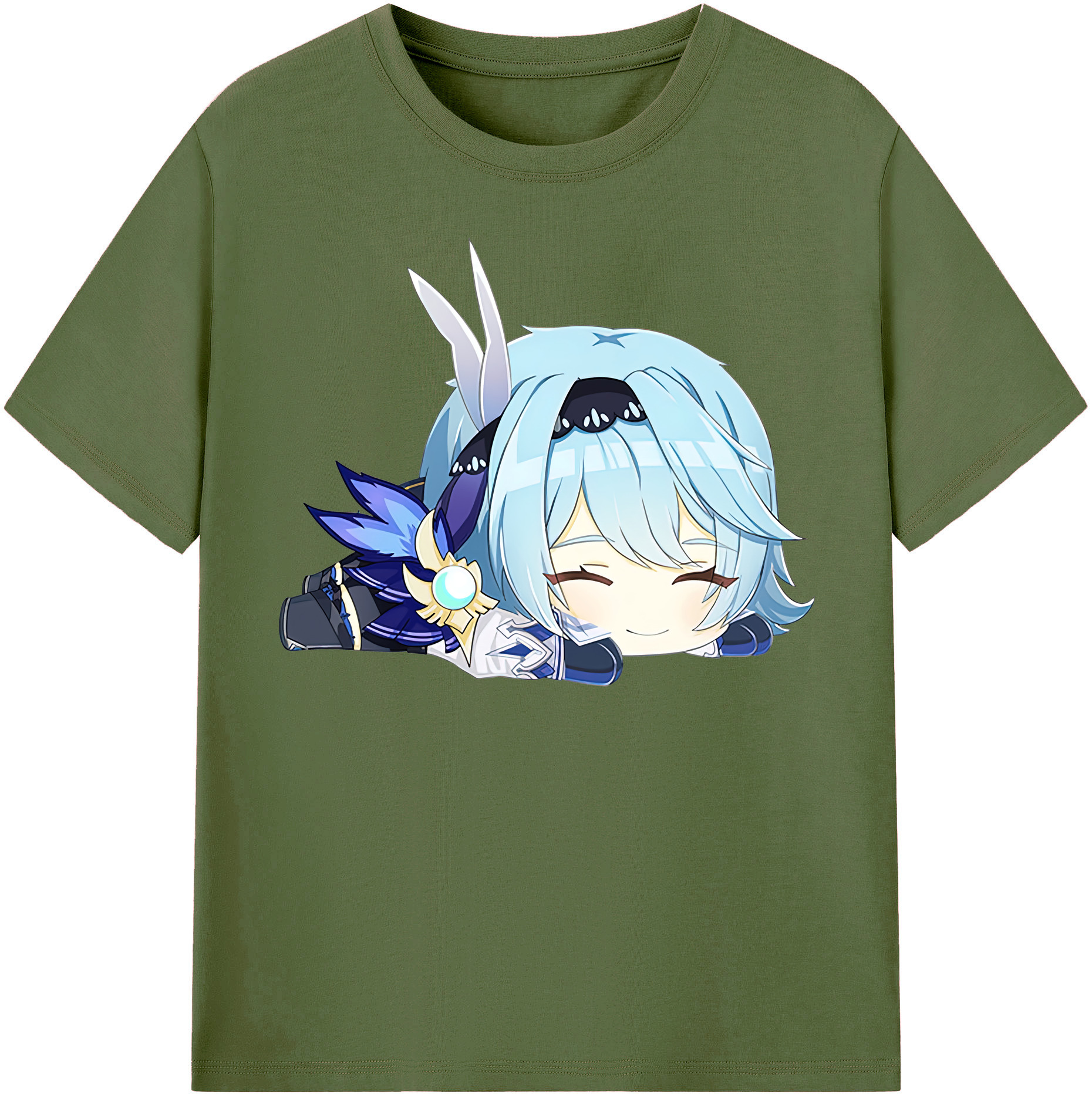 げんし神 优菈 ゆうら genshin Yūra 綿100％半袖Tシャツ（フロントプリント）